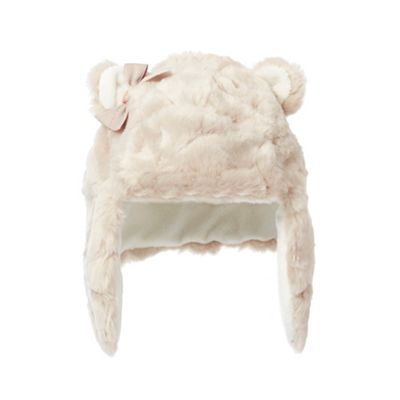 Baker by Ted Baker Girls' faux fur trapper hat with ears